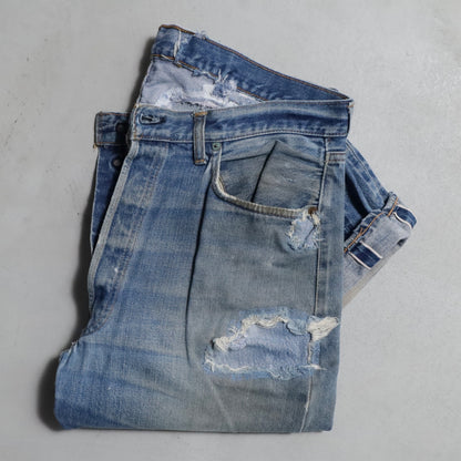 LEVI’S 501 66SS DENIM PANTS (W38L30/GOOD DAMAGE&REPAIR)