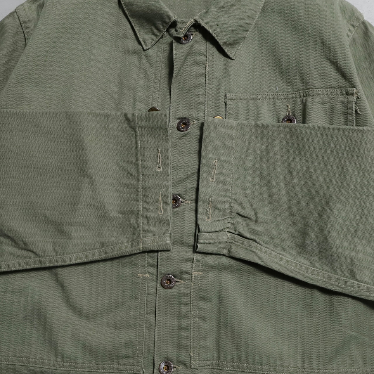 WWII USMC P-44 HBT UTILITY JACKET (TWO-TONE/VERY GOOD CONDITION)