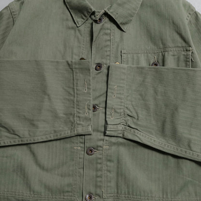 WWII USMC P-44 HBT UTILITY JACKET (TWO-TONE/VERY GOOD CONDITION)