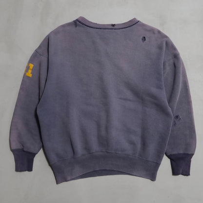 DUXBAK S/V 2-TONE SWEAT SHIRT (SUPER FADE/BIG SIZE/GOOD CONDITION)