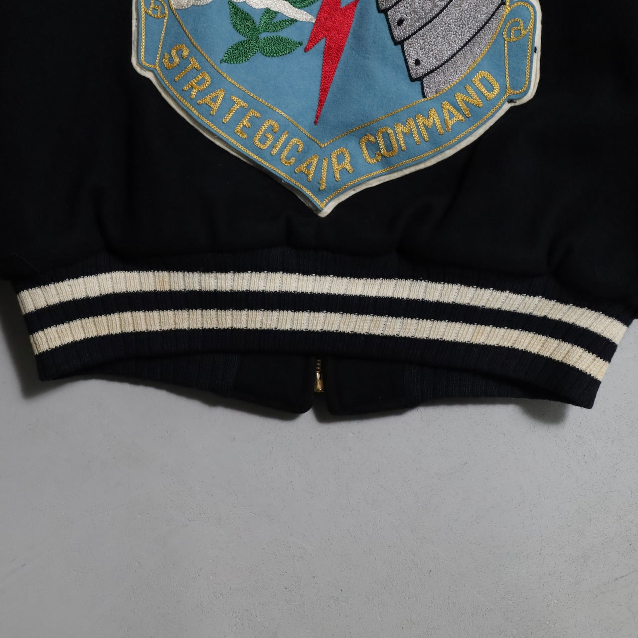U.S.AIR FORCE STRATEGIC AIR COMMAND BLACK WOOL JACKET (EMPIRE BODY/GOOD CONDITION)