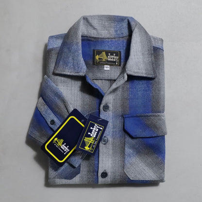 DEAD STOCK DERBY OF SAN FRANCISCO BLUE FLANNEL SHIRT (XSMALL)